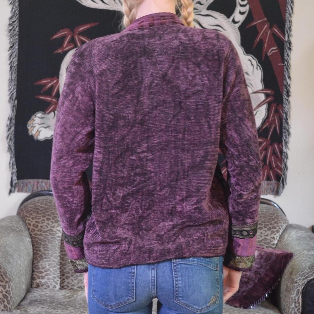 Purple Patchwork Jacket - image 6